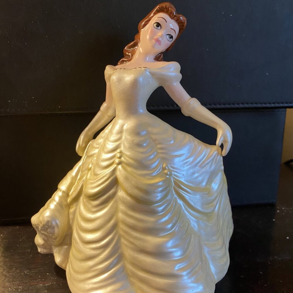 Walt Disney’s Beauty And The Beast Belle Schmid Ceramic Rotating Music Box